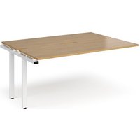 Click to view product details and reviews for Bench Desk Add On 2 Person Rectangular Desks 1600mm Oak Tops With White Frames 1200mm Depth Adapt. Click to view product details and reviews for Bench Desk Add On 2 Person Rectangular Desks 1600mm Oak Tops With White Frames 1200mm Depth Adapt.