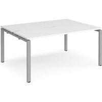 Click to view product details and reviews for Bench Desk 2 Person Rectangular Desks 1600mm White Tops With Silver Frames 1200mm Depth Adapt. Click to view product details and reviews for Bench Desk 2 Person Rectangular Desks 1600mm White Tops With Silver Frames 1200mm Depth Adapt.