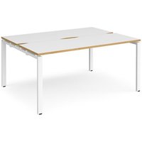 Click to view product details and reviews for Bench Desk 2 Person Rectangular Desks 1600mm White Oak Tops With White Frames 1200mm Depth Adapt. Click to view product details and reviews for Bench Desk 2 Person Rectangular Desks 1600mm White Oak Tops With White Frames 1200mm Depth Adapt.