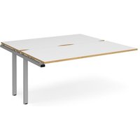 Click to view product details and reviews for Bench Desk Add On 2 Person Rectangular Desks 1600mm White Oak Tops With Silver Frames 1600mm Depth Adapt. Click to view product details and reviews for Bench Desk Add On 2 Person Rectangular Desks 1600mm White Oak Tops With Silver Frames 1600mm Depth Adapt.