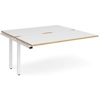 Click to view product details and reviews for Bench Desk Add On 2 Person Rectangular Desks 1600mm White Oak Tops With White Frames 1600mm Depth Adapt. Click to view product details and reviews for Bench Desk Add On 2 Person Rectangular Desks 1600mm White Oak Tops With White Frames 1600mm Depth Adapt.