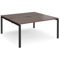 Click to view product details and reviews for Bench Desk 2 Person Rectangular Desks 1600mm Walnut Tops With Black Frames 1600mm Depth Adapt. Click to view product details and reviews for Bench Desk 2 Person Rectangular Desks 1600mm Walnut Tops With Black Frames 1600mm Depth Adapt.