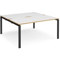 Click to view product details and reviews for Bench Desk 2 Person Rectangular Desks 1600mm White Oak Tops With Black Frames 1600mm Depth Adapt. Click to view product details and reviews for Bench Desk 2 Person Rectangular Desks 1600mm White Oak Tops With Black Frames 1600mm Depth Adapt.