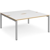 Click to view product details and reviews for Bench Desk 2 Person Rectangular Desks 1600mm White Oak Tops With Silver Frames 1600mm Depth Adapt. Click to view product details and reviews for Bench Desk 2 Person Rectangular Desks 1600mm White Oak Tops With Silver Frames 1600mm Depth Adapt.