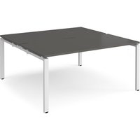 Click to view product details and reviews for Adapt Back To Back Desks 1600mm X 1600mm White Frame Storm Grey Top. Click to view product details and reviews for Adapt Back To Back Desks 1600mm X 1600mm White Frame Storm Grey Top.