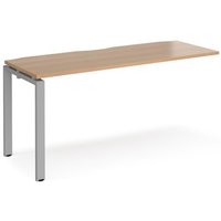 Click to view product details and reviews for Bench Desk Add On Rectangular Desk 1600mm Beech Tops With Silver Frames 600mm Depth Adapt. Click to view product details and reviews for Bench Desk Add On Rectangular Desk 1600mm Beech Tops With Silver Frames 600mm Depth Adapt.