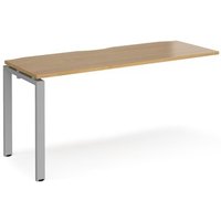 Click to view product details and reviews for Bench Desk Add On Rectangular Desk 1600mm Oak Tops With Silver Frames 600mm Depth Adapt. Click to view product details and reviews for Bench Desk Add On Rectangular Desk 1600mm Oak Tops With Silver Frames 600mm Depth Adapt.