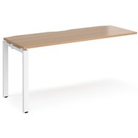 Click to view product details and reviews for Bench Desk Add On Rectangular Desk 1600mm Beech Tops With White Frames 600mm Depth Adapt. Click to view product details and reviews for Bench Desk Add On Rectangular Desk 1600mm Beech Tops With White Frames 600mm Depth Adapt.