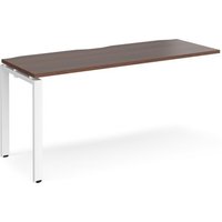 Click to view product details and reviews for Bench Desk Add On Rectangular Desk 1600mm Walnut Tops With White Frames 600mm Depth Adapt. Click to view product details and reviews for Bench Desk Add On Rectangular Desk 1600mm Walnut Tops With White Frames 600mm Depth Adapt.