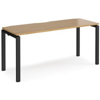 Click to view product details and reviews for Bench Desk Single Person Rectangular Desk 1600mm Oak Tops With Black Frames 600mm Depth Adapt. Click to view product details and reviews for Bench Desk Single Person Rectangular Desk 1600mm Oak Tops With Black Frames 600mm Depth Adapt.