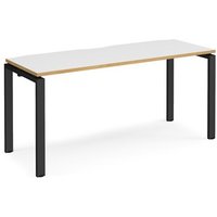 Click to view product details and reviews for Bench Desk Single Person Rectangular Desk 1600mm White Oak Tops With Black Frames 600mm Depth Adapt. Click to view product details and reviews for Bench Desk Single Person Rectangular Desk 1600mm White Oak Tops With Black Frames 600mm Depth Adapt.