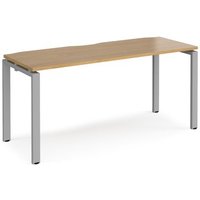 Click to view product details and reviews for Bench Desk Single Person Rectangular Desk 1600mm Oak Tops With Silver Frames 600mm Depth Adapt. Click to view product details and reviews for Bench Desk Single Person Rectangular Desk 1600mm Oak Tops With Silver Frames 600mm Depth Adapt.
