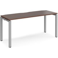 Click to view product details and reviews for Bench Desk Single Person Rectangular Desk 1600mm Walnut Tops With Silver Frames 600mm Depth Adapt. Click to view product details and reviews for Bench Desk Single Person Rectangular Desk 1600mm Walnut Tops With Silver Frames 600mm Depth Adapt.