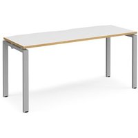 Click to view product details and reviews for Bench Desk Single Person Rectangular Desk 1600mm White Oak Tops With Silver Frames 600mm Depth Adapt. Click to view product details and reviews for Bench Desk Single Person Rectangular Desk 1600mm White Oak Tops With Silver Frames 600mm Depth Adapt.