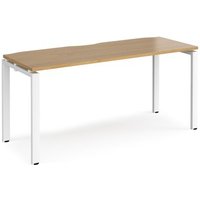 Click to view product details and reviews for Bench Desk Single Person Rectangular Desk 1600mm Oak Tops With White Frames 600mm Depth Adapt. Click to view product details and reviews for Bench Desk Single Person Rectangular Desk 1600mm Oak Tops With White Frames 600mm Depth Adapt.