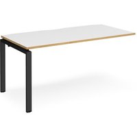 Click to view product details and reviews for Bench Desk Add On Rectangular Desk 1600mm White Oak Tops With Black Frames 800mm Depth Adapt. Click to view product details and reviews for Bench Desk Add On Rectangular Desk 1600mm White Oak Tops With Black Frames 800mm Depth Adapt.