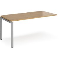 Click to view product details and reviews for Bench Desk Add On Rectangular Desk 1600mm Oak Tops With Silver Frames 800mm Depth Adapt. Click to view product details and reviews for Bench Desk Add On Rectangular Desk 1600mm Oak Tops With Silver Frames 800mm Depth Adapt.