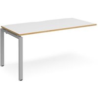 Click to view product details and reviews for Bench Desk Add On Rectangular Desk 1600mm White Oak Tops With Silver Frames 800mm Depth Adapt. Click to view product details and reviews for Bench Desk Add On Rectangular Desk 1600mm White Oak Tops With Silver Frames 800mm Depth Adapt.