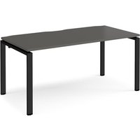 Click to view product details and reviews for Adapt Single Desk 1600mm X 800mm Black Frame Storm Grey Top. Click to view product details and reviews for Adapt Single Desk 1600mm X 800mm Black Frame Storm Grey Top.