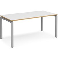 Click to view product details and reviews for Bench Desk Single Person Rectangular Desk 1600mm White Oak Tops With Silver Frames 800mm Depth Adapt. Click to view product details and reviews for Bench Desk Single Person Rectangular Desk 1600mm White Oak Tops With Silver Frames 800mm Depth Adapt.