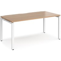 Click to view product details and reviews for Bench Desk Single Person Rectangular Desk 1600mm Beech Tops With White Frames 800mm Depth Adapt. Click to view product details and reviews for Bench Desk Single Person Rectangular Desk 1600mm Beech Tops With White Frames 800mm Depth Adapt.