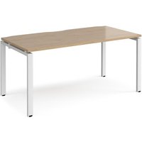 Click to view product details and reviews for Adapt Single Desk 1600mm X 800mm White Frame Kendal Oak Top. Click to view product details and reviews for Adapt Single Desk 1600mm X 800mm White Frame Kendal Oak Top.