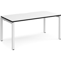 Click to view product details and reviews for Adapt Single Desk 1600mm X 800mm White Frame White Top Black Edge. Click to view product details and reviews for Adapt Single Desk 1600mm X 800mm White Frame White Top Black Edge.