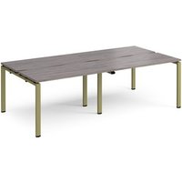 Click to view product details and reviews for Adapt Double Back To Back Desks 2400mm X 1200mm Green Frame Grey Oak Top. Click to view product details and reviews for Adapt Double Back To Back Desks 2400mm X 1200mm Green Frame Grey Oak Top.