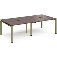 Click to view product details and reviews for Adapt Double Back To Back Desks 2400mm X 1200mm Green Frame Walnut Top. Click to view product details and reviews for Adapt Double Back To Back Desks 2400mm X 1200mm Green Frame Walnut Top.