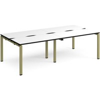 Click to view product details and reviews for Adapt Double Back To Back Desks 2400mm X 1200mm Green Frame White Top Black Edge. Click to view product details and reviews for Adapt Double Back To Back Desks 2400mm X 1200mm Green Frame White Top Black Edge.