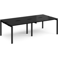 Click to view product details and reviews for Adapt Double Back To Back Desks 2400mm X 1200mm Black Frame Black Top. Click to view product details and reviews for Adapt Double Back To Back Desks 2400mm X 1200mm Black Frame Black Top.