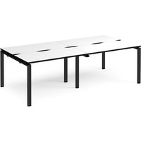 Click to view product details and reviews for Adapt Double Back To Back Desks 2400mm X 1200mm Black Frame White Top Black Edge. Click to view product details and reviews for Adapt Double Back To Back Desks 2400mm X 1200mm Black Frame White Top Black Edge.