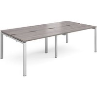 Click to view product details and reviews for Adapt Double Back To Back Desks 2400mm X 1200mm Silver Frame Grey Oak Top. Click to view product details and reviews for Adapt Double Back To Back Desks 2400mm X 1200mm Silver Frame Grey Oak Top.