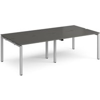 Click to view product details and reviews for Adapt Double Back To Back Desks 2400mm X 1200mm Silver Frame Storm Grey Top. Click to view product details and reviews for Adapt Double Back To Back Desks 2400mm X 1200mm Silver Frame Storm Grey Top.