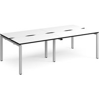 Click to view product details and reviews for Adapt Double Back To Back Desks 2400mm X 1200mm Silver Frame White Top Black Edge. Click to view product details and reviews for Adapt Double Back To Back Desks 2400mm X 1200mm Silver Frame White Top Black Edge.