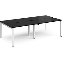 Click to view product details and reviews for Adapt Double Back To Back Desks 2400mm X 1200mm White Frame Black Top. Click to view product details and reviews for Adapt Double Back To Back Desks 2400mm X 1200mm White Frame Black Top.