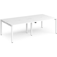 Click to view product details and reviews for Bench Desk 4 Person Rectangular Desks 2400mm White Tops With White Frames 1200mm Depth Adapt. Click to view product details and reviews for Bench Desk 4 Person Rectangular Desks 2400mm White Tops With White Frames 1200mm Depth Adapt.