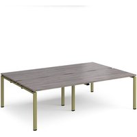 Click to view product details and reviews for Adapt Double Back To Back Desks 2400mm X 1600mm Green Frame Grey Oak Top. Click to view product details and reviews for Adapt Double Back To Back Desks 2400mm X 1600mm Green Frame Grey Oak Top.