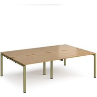 Click to view product details and reviews for Adapt Double Back To Back Desks 2400mm X 1600mm Green Frame Oak Top. Click to view product details and reviews for Adapt Double Back To Back Desks 2400mm X 1600mm Green Frame Oak Top.