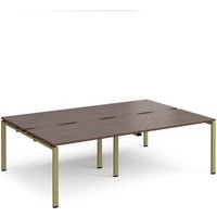 Click to view product details and reviews for Adapt Double Back To Back Desks 2400mm X 1600mm Green Frame Walnut Top. Click to view product details and reviews for Adapt Double Back To Back Desks 2400mm X 1600mm Green Frame Walnut Top.