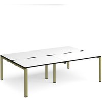 Click to view product details and reviews for Adapt Double Back To Back Desks 2400mm X 1600mm Green Frame White Top Black Edge. Click to view product details and reviews for Adapt Double Back To Back Desks 2400mm X 1600mm Green Frame White Top Black Edge.
