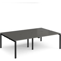 Click to view product details and reviews for Adapt Double Back To Back Desks 2400mm X 1600mm Black Frame Storm Grey Top. Click to view product details and reviews for Adapt Double Back To Back Desks 2400mm X 1600mm Black Frame Storm Grey Top.