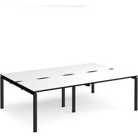 Click to view product details and reviews for Adapt Double Back To Back Desks 2400mm X 1600mm Black Frame White Top Black Edge. Click to view product details and reviews for Adapt Double Back To Back Desks 2400mm X 1600mm Black Frame White Top Black Edge.