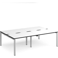 Click to view product details and reviews for Adapt Double Back To Back Desks 2400mm X 1600mm Silver Frame White Top Black Edge. Click to view product details and reviews for Adapt Double Back To Back Desks 2400mm X 1600mm Silver Frame White Top Black Edge.