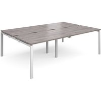 Click to view product details and reviews for Adapt Double Back To Back Desks 2400mm X 1600mm White Frame Grey Oak Top. Click to view product details and reviews for Adapt Double Back To Back Desks 2400mm X 1600mm White Frame Grey Oak Top.