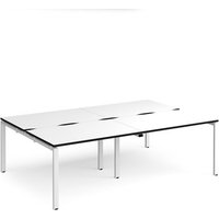 Click to view product details and reviews for Adapt Double Back To Back Desks 2400mm X 1600mm White Frame White Top Black Edge. Click to view product details and reviews for Adapt Double Back To Back Desks 2400mm X 1600mm White Frame White Top Black Edge.