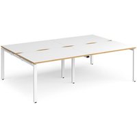 Click to view product details and reviews for Bench Desk 4 Person Rectangular Desks 2400mm White Oak Tops With White Frames 1600mm Depth Adapt. Click to view product details and reviews for Bench Desk 4 Person Rectangular Desks 2400mm White Oak Tops With White Frames 1600mm Depth Adapt.