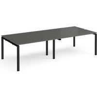 Click to view product details and reviews for Adapt Double Back To Back Desks 2800mm X 1200mm Black Frame Storm Grey Top. Click to view product details and reviews for Adapt Double Back To Back Desks 2800mm X 1200mm Black Frame Storm Grey Top.