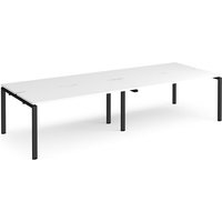 Click to view product details and reviews for Bench Desk 4 Person Rectangular Desks 2800mm White Tops With Black Frames 1200mm Depth Adapt. Click to view product details and reviews for Bench Desk 4 Person Rectangular Desks 2800mm White Tops With Black Frames 1200mm Depth Adapt.