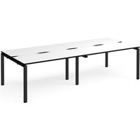 Click to view product details and reviews for Adapt Double Back To Back Desks 2800mm X 1200mm Black Frame White Top Black Edge. Click to view product details and reviews for Adapt Double Back To Back Desks 2800mm X 1200mm Black Frame White Top Black Edge.